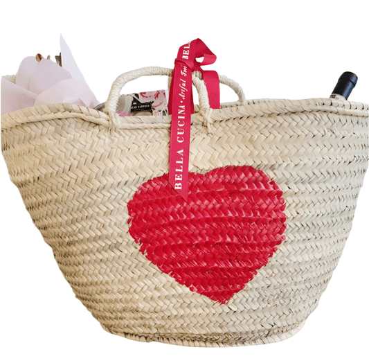 Bella Cucina - Valentine's Day Love Letter Heart Basket - 